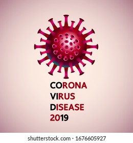 The Covid-19 Virus vector illustration.