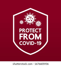Die Covid-19-Virus-Vektorillustration.