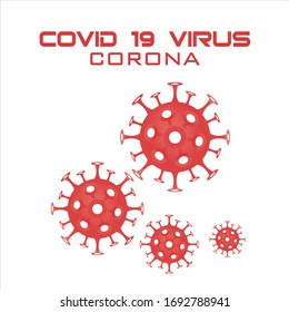 Covid-19 virus vector illustration design