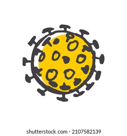 
covid19-Virus-Vektorbild zur Illustration verschiedener Kommunikationsmedien