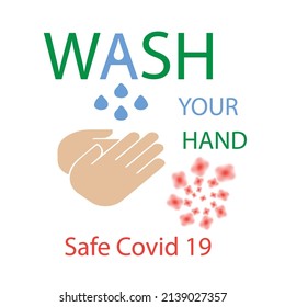 Covid19  Wash Hand Safe life safe human 