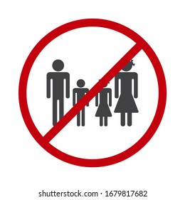 COVID-19 Wuhan Novel coronavirus (2019-nCoV), Ban family walk during quarantine. State of emergency. Concept of coronavirus quarantine