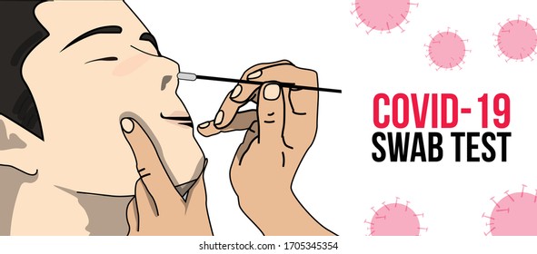 Covid-19,Doing swab test before the result.