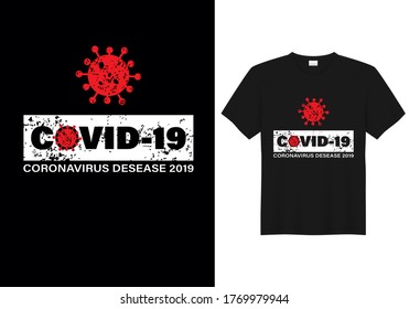 Covid-19,vector t-shirt design, illustration, text design