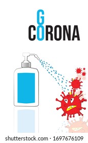 Covide-19. corona virus. Corona safty advertise.