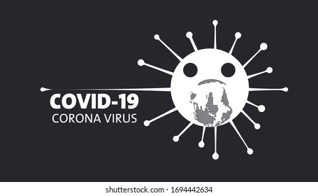 Covid's Card with an identity. Set of vectors to represent our fight against the epidemic