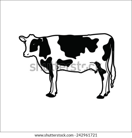 Cow Stock Vector (Royalty Free) 242961721 - Shutterstock