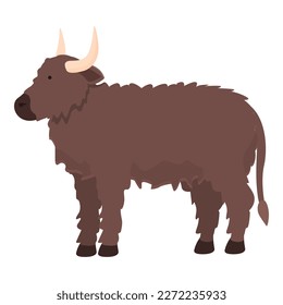 Cow animal icon cartoon vector. Farm breed. Beef calf