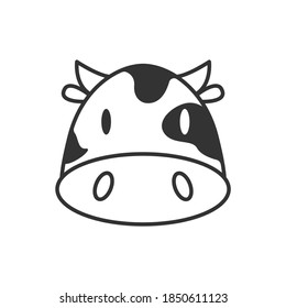 cow animal icon vector illustration