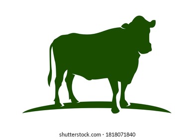The cow animal logo template. Very suitable in various business purposes, also for icon, symbol, logo or etc.