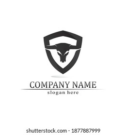 cow, animal, mammals, vector Bull horn and buffalo logo and symbols template icons app