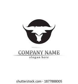cow, animal, mammals, vector Bull horn and buffalo logo and symbols template icons app