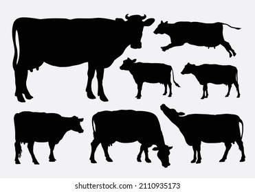 cow animal silhouette good use for any design you want