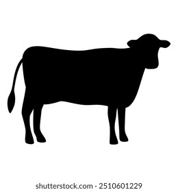 Cow animal silhouette. Vector image
