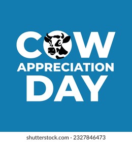 cow appreciation day design template for ceclebration. cow vector image. cow head vector design.