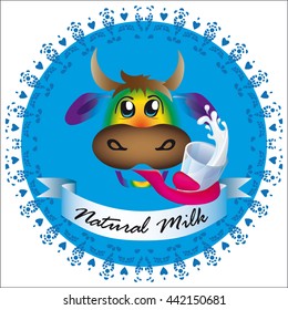 cow, background, natural milk