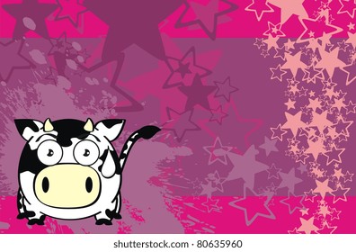 cow ball cartoon background in vector format