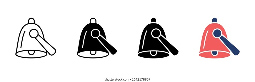 Cow Bell icon sheet multiple style collection