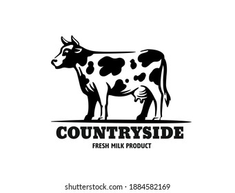 cow in black with text country