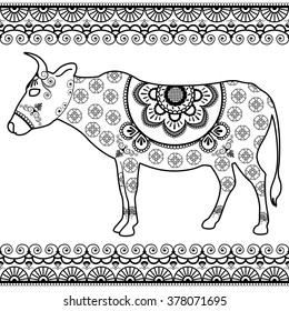 1,456 Indian cow silhouette Images, Stock Photos & Vectors | Shutterstock