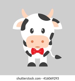 cow with bow