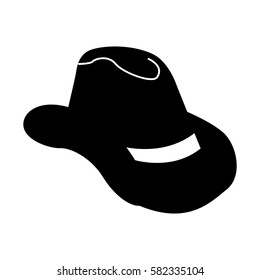 cow boy hat isolated icon