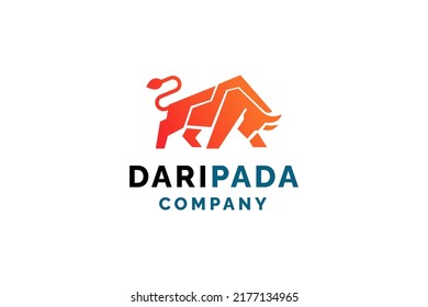 Ilustración vectorial de diseño de logotipo de vaca, Bull.