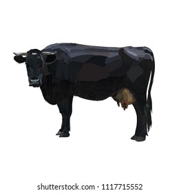 Cow Calf brown, vector