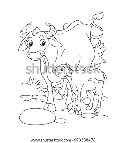 9000 Top Coloring Pages Of Cow And Calf For Free