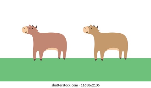 Cow Cartoon Vector