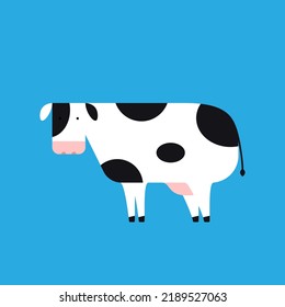 Cow cartoon vector. character design. wallpaper.