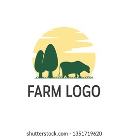 Cow Cattle Farm Beef Livestock Logo Stock Vector (Royalty Free ...