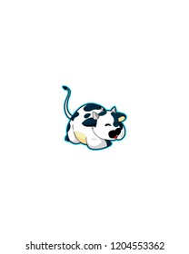 Cow Character Logo Template