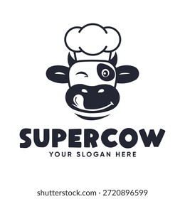 Cow Chef Premium Logo Design