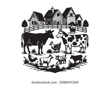 cow collection vector illustration, cow with clave vectors with a white background