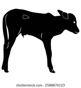 cow cuff, cow kids black and white outline illustration vector