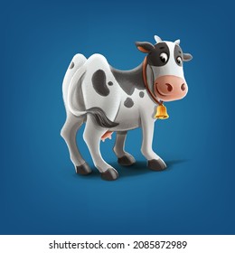 cow cute character for cartoon