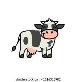 cow cute illustration designs vector perfect for mascot