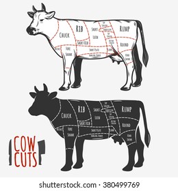 Cow Cuts For Your Design.