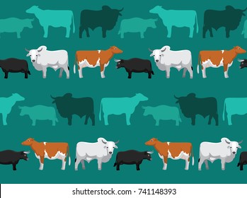 Vaca Dexter Fondo de pantalla sin costuras
