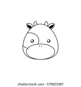 cow Drawing Face