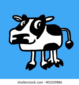 Cow drawing style