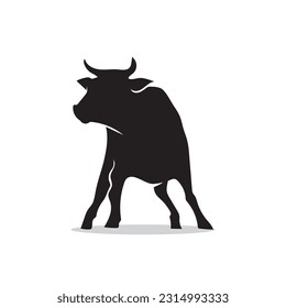 cow eid adha mubarak black and white mode vector illustration