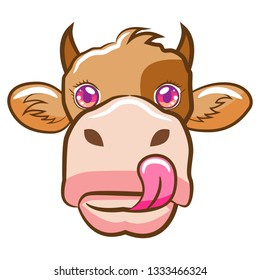 cow face clipart