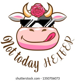 Cow face vector