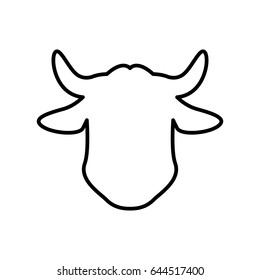 cow faceless head