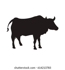 Black Cow Vector Stock Vector (Royalty Free) 1288341574 | Shutterstock