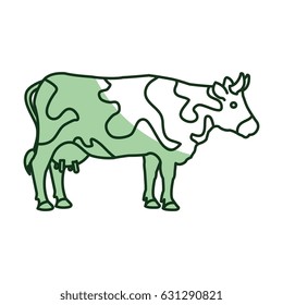 cow farm animal icon