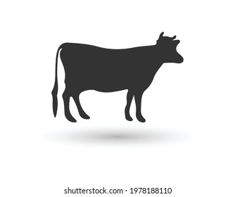 cow farm animal icon. EPS 10