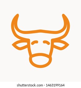 Cow, farm animal icon isolated sign symbol vector illustration - vector